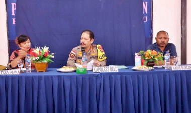 Dukung-Kelancaran-Pemilu-2024,-Polres-Belu-Gelar-Rakor-Bahas-Mekanisme-dan-Pelayanan-Progres-perekaman-e-KTP-Pada-Dukcapil