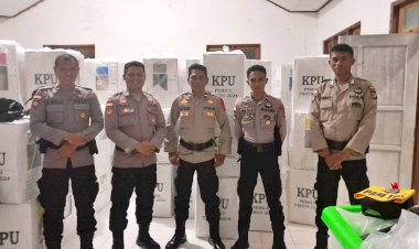 Jelang-Pleno-PPK,-Anggota-Polres-Belu-dan-Jajaran-Turun-ke-12-Kecamatan-Jaga-ketat-Kotak-Suara-Pemilu-2024