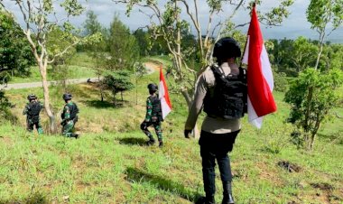 Polsek-Tasifeto-Timur-Bersama-Satgas-Pamtas-Yonif-742/SWY-Bersinergi-Tingkatkan-Patroli-Perbatasan