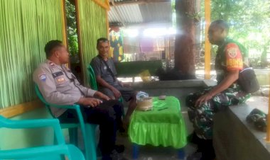 Bersinergi-Ciptakan-Kamtibmas,-Bhabinkamtibmas-Polres-Belu-bersama-Babinsa-Beri-Tips-ke-Warga-Cara-Pencegahan-Rabies