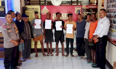 Selesaikan-Kasus-Pengeroyokan-dan-Penganiayaan,-Polsek-Tasifeto-Barat-Pesan-Empat-Remaja-iniJauhi-Kenakalan-Remaja