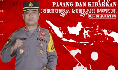 Tanamkan-Rasa-Cinta-Tanah-Air,-Kapolres-Belu,-AKBP-Benny-Miniani-Arief-Ajak-Anggota-dan-Masyarakat-Kibarkan-Bendera-Merah-Putih-Selama-Agustus-2024