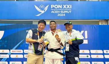 Tiga-Atlet-Polri-Raih-Medali-Emas,-Perak-dan-Perunggu-Lewat-Cabor-Judo-dan-Muaythai-di-PON-XXI-Aceh-Sumut