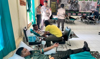Soliditas-untuk-Kemanusiaan,-Personel-Polres-Belu-Ikut-Donor-Darah-Sambut-Hari-Ulang-Tahun-TNI-ke-79