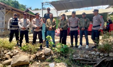 Bergerak-Hingga-Malam,-Polsek-Lasiolat-Turun-Amankan-Kampanye-Hari-ke-31-Paslon-Bupati-dan-Wakil-Bupati-Pilkada-2024