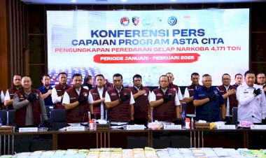 BARESKRIM-POLRI-UNGKAP-6.881-KASUS-NARKOBA-DALAM-DUA-BULAN,-9.586-TERSANGKA-DITANGKAP-DAN-4,171-TON-NARKOTIKA