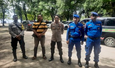 Cegah-Kriminalitas-di-Libur-Lebaran-2025,-Polsek-Kakuluk-Mesak-dan-Sat-Polairud-Polres-Belu-Turun-Amankan-4-Destinasi-Wisata