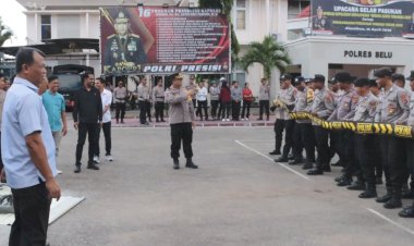 Jelang-Peringatan-Hari-Buruh-2025,-Kapolres-Belu-AKBP-Benny-Miniani-Arief-Pimpin-Latihan-Penanganan-Unjuk-Rasa