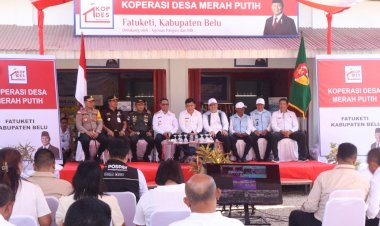 Dukung-Program-Presiden-RI-Tingkatkan-Ekonomi-Masyarakat,-Kapolres-Belu-Hadiri-Launching-Koperasi-Desa-Merah-Putih