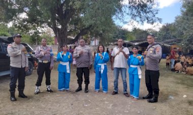 Dihadiri-Para-Imam,-Suster-dan-Ratusan-Umat,-Polsek-Raimanuk-Turun-Amankan-Misa-Syukur Imam-Baru,-Pater.-Rones-Magalhaes-Mau