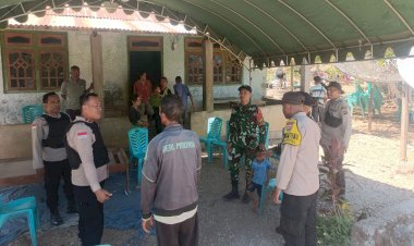 Patroli-dan-Sambang-ke-Rumah-Duka-Korban-Penembakan,-Polsek-Tastim-Minta-Semua-Pihak-Tahan-Diri-dan-Larang-Warga-Beraktivitas-Melewati-Batas-Negara