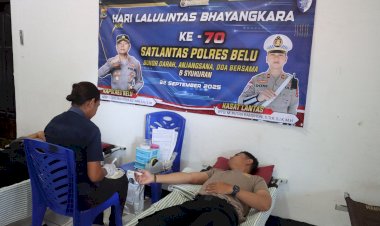 Wujud-Kepedulian-dengan-Sesama,-Polres-Belu-Gelar-Aksi-Kemanusiaan-Donor-Darah-Jelang-Hari-Jadi-Lalu-Lintas-Bhayangkara-ke-70