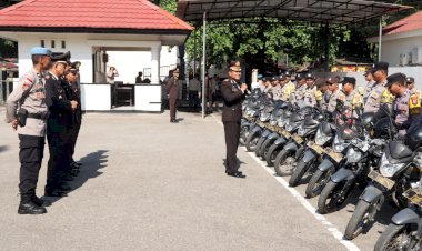 Kumpulkan-Seluruh-Bhabinkamtibmas,-Kapolres-Belu-Beri-Arahan-dan-Pastikan-Kendaraan-Dinas-Siap-Digunakan-untuk-Pelayanan-Masyarakat