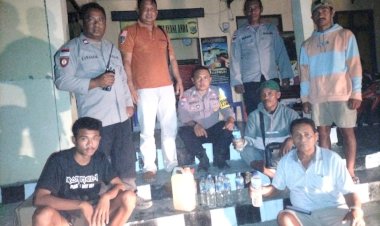 Tiga-Hari-Gelar-KRYD,-Polsek-Raimanuk-Berhasil-Amankan-Puluhan-Liter-Miras-Tradisional-Siap-Edar