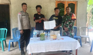 Bersama-Ciptakan-Kamtibmas-yang-Kondusif,-Bhabinkamtibmas-Polres-Belu-dan-Babinsa-Damaikan-Warga-Dua-Dusun-yang-Terlibat-Kasus-Penganiayaan