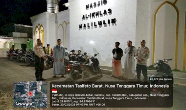 Ciptakan-Rasa-Aman-di-Bulan-Ramadan-1447-H,-Piket-SPKT-Polsek-Tasbar-Resor-Belu-Gelar-Patroli-dan-Pengamanan-Ibadah-Tarawih