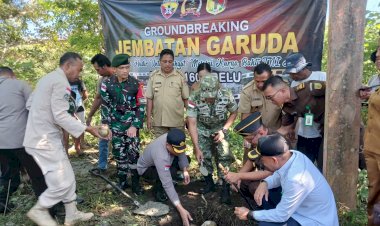 Wakili-Kapolres-Belu,-Wakapolres-Hadiri-Grounbreaking-Pembangunan-Jembatan-Garuda-Penghubung-Dua-Kelurahan