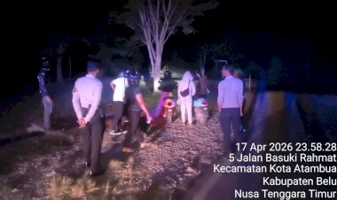 Patroli-Jaga-Kamtibmas,-Patroli-Gabungan-Polres-Belu-Bubarkan-Muda-Mudi-yang-Nongkrong-hingga-Larut-Malam