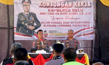 Anev-Sitkamtibmas-di-Polsek-Perbatasan,Kapolres-Belu-Pesan-Anggota-Polsek-Lamaknen-Jaga-Kekompakan-dan-Jadilah-Polisi-yang-Dicintai-Masyarakat