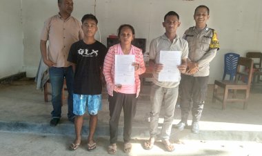 Kedua-Pihak-Sepakat-Berdamai,-Polsek-Tasifeto-Timur-Selesaikan-Kasus-pengancaman-Secara-Restorative-Justice