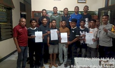 Damai-itu-Indah,-Polsek-Kakuluk-Mesak-Selesaikan-Kasus-Pengeroyokan-Secara-Restorative-Justice