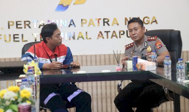 Jaga-Ketersediaan-BBM-dan-Pastikan-Penyaluran-Tepat-Sasaran,-Kapolres-Belu-Lakukan-Koordinasi-dengan-Pertamina-Fuel-Terminal-Atapupu