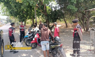 Wujudkan-Ruang-Publik-yang-Aman,-Unit-Turjawali-Samapta-Polres-Belu-Gencar-Laksanakan-Patroli-Dialogis-di-Seputaran-Kota