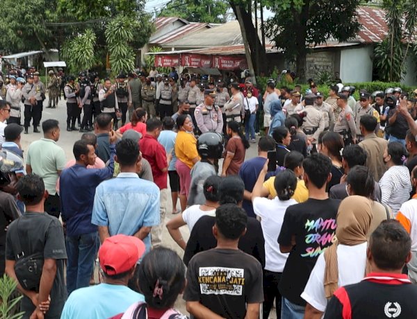 Diwarnai Aksi Pelemparan kepada Petugas, Polres Belu dan Instansi Terkait Berjibaku Amankan Proses Eksekusi Tanah di Dua Lokasi