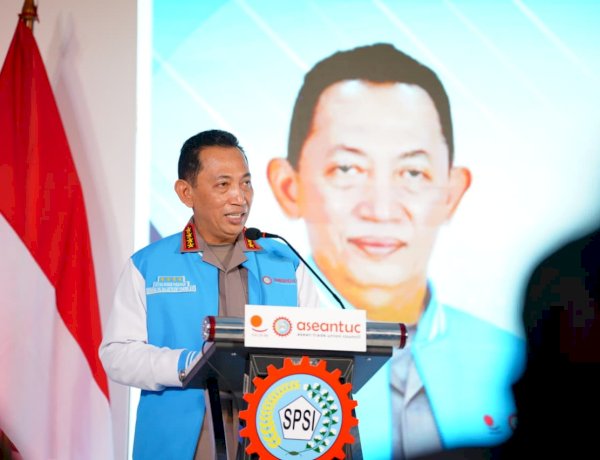 Di HUT KSPSI-Harpekindo, Kapolri Tekankan Perkuat Sinergitas hingga Dukung Hak Buruh 