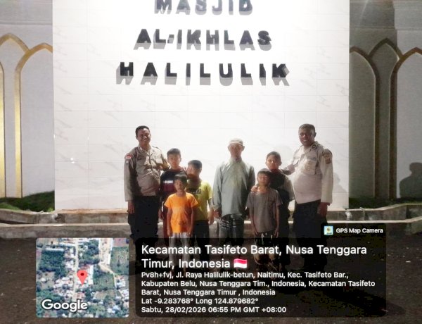 Ciptakan Rasa Aman di Hari ke 10 Ramadan 1447 H, Piket SPKT Regu III Polsek Tasbar Resor Belu Gelar Patroli dan Pengamanan Ibadah Tarawih