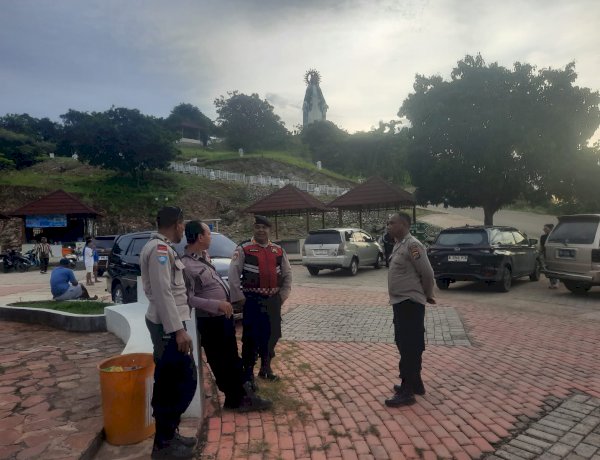 Cegah Kriminalitas di Libur Lebaran 2026, Polsek Kakuluk Mesak dan Sat Polairud Polres Belu Turun Amankan 4 Destinasi Wisata