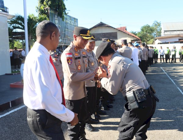 Saling Maaf Memaafkan di Momentum Halal Bihalal, Kapolres Belu Apresiasi Kerja Keras Anggota Sukseskan Perayaan Nyepi dan Idul Fitri 1447 H