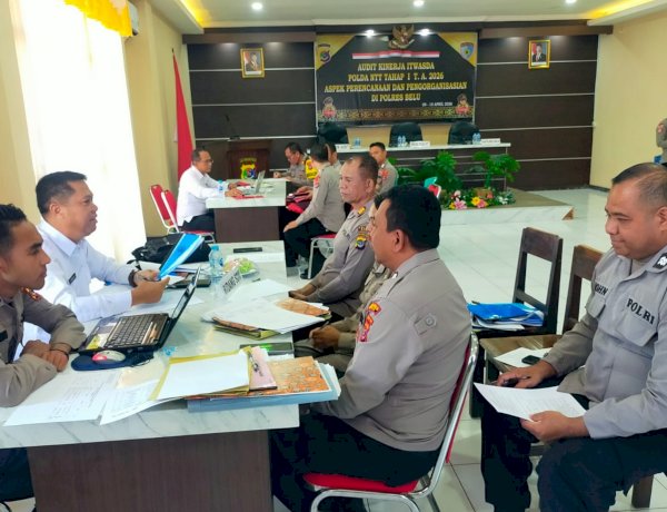 Datangi Polres Belu, Tim Itwasda Polda NTT Lakukan Audit Kinerja Tahap I TA. 2026
