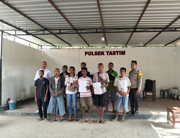 Damai itu Indah, Polsek Tasifeto Timur Resor Belu Selesaikan Kasus Penganiayaan Warga Takirin Secara Restorative Justice