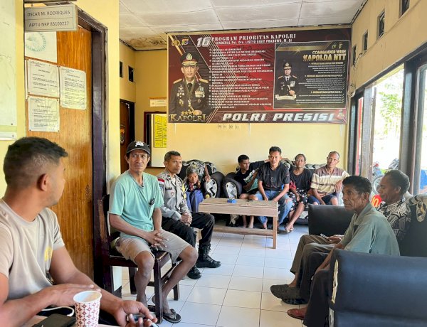 Optimalkan Restorative Justice, Polsek Lasiolat Selesaikan Kasus Pencurian Kayu Jati di Abat Tehen Lasiolat