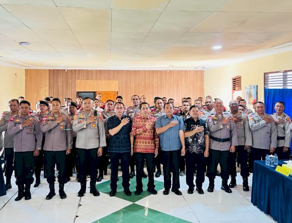 Turun ke Polres TTU, Kapolres Belu Hadiri Penelitian Puslitbang Polri tentang Optimalisasi Almatsus Dalmas dan Peran Polri dalam Ketahanan Pangan