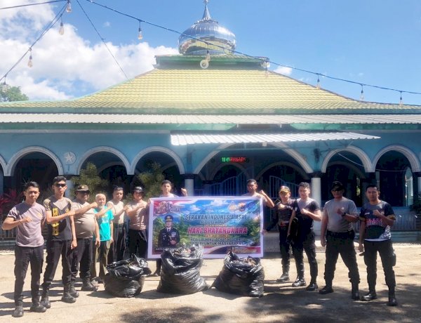 Sambut Hari Bhayangkara ke 80, Polres Belu Gelar Aksi Bersih Sampah dan Penamanan Bibit Pohon Dukung Gerakan Indonesia ASRI