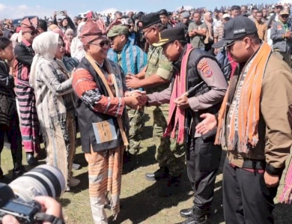 Dihadiri Ribuan Masyarakat Indonesia-Timor Leste, Kapolres Belu Hadir dan Pantau Langsung Pengamanan Festival Fulan Fehan IV 2026