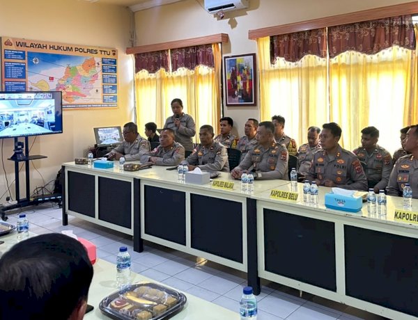 Turun ke Polres TTU, Kapolres Belu Hadiri Supervisi Penguatan Fungsi Pamapta oleh Tim Rojianstra Stamaops Polri
