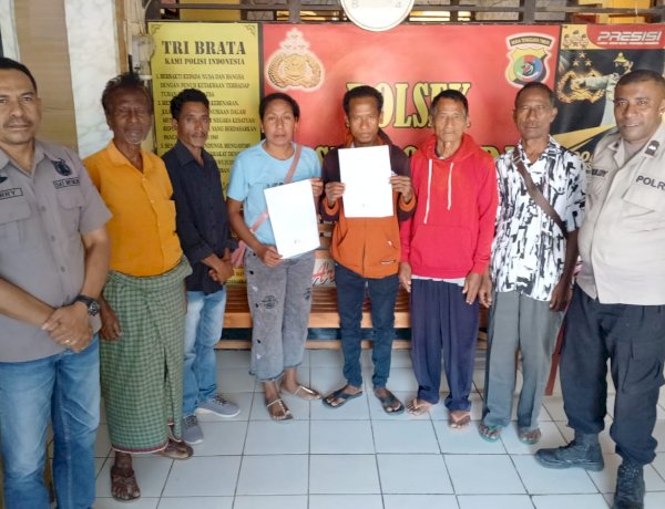 Damai Itu Indah, Polsek Tasifeto Barat Damaikan Calon Pasutri Asal Tukuneno yang Terlibat Penganiayaan