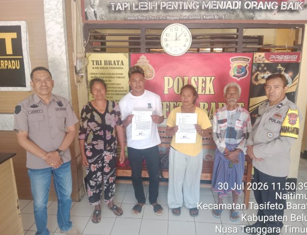 Lewat Restorative Justice, Polsek Tasifeto Barat Damaikan Calon Pasutri Asal Rinbesihat yang Terlibat Penganiayaan