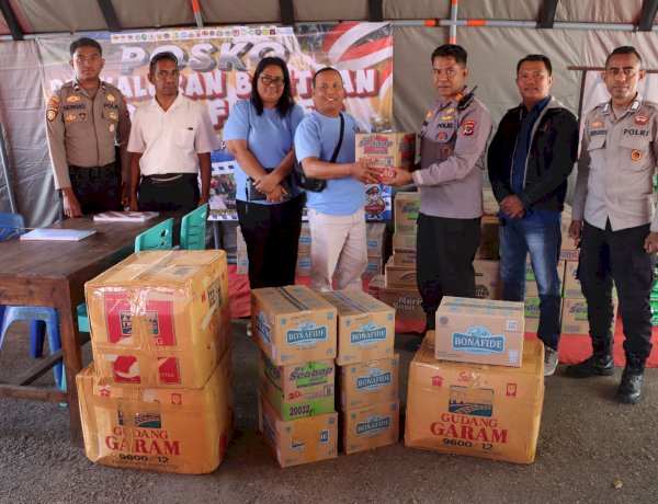 Polres Belu Bergerak untuk Flores: Posko Donasi Dibuka Sejak Kemarin, Bantuan dari Anggota Polri dan Masyarakat Terus Berdatangan untuk Korban Gempa Flores