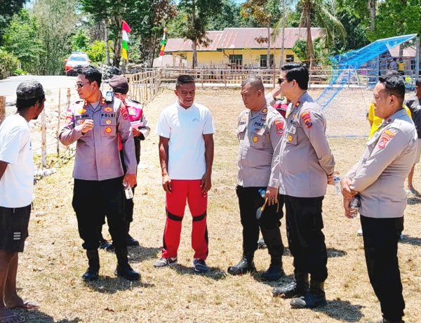 Pastikan Kelayakan Lapangan dan Identifikasi Potensi Kerawanan, Kapolres Belu Turun Lakukan Asesmen Jelang Turnamen Sepakbola Fatuba'a Cup I
