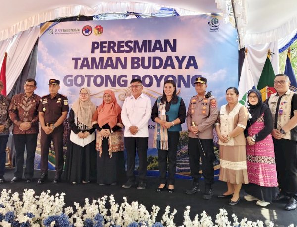 Hadiri Peresmian Taman Budaya Gotong Royong BPJS Kesehatan, Kapolres Belu Tegaskan Pentingnya Sinergi dan Semangat Gotong Royong di Kawasan Perbatasan RI-RDTL