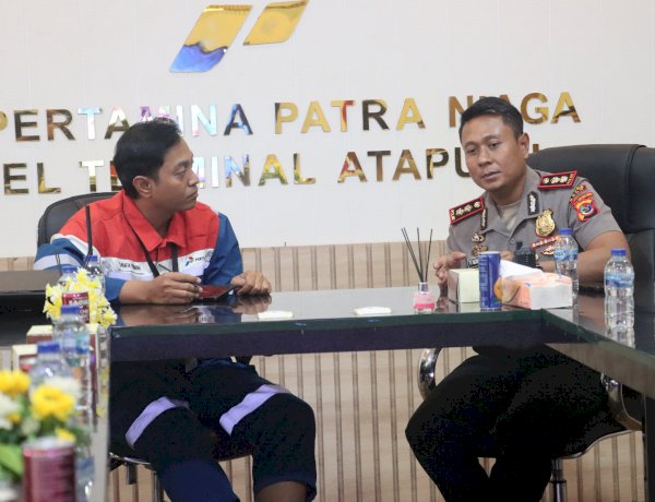 Jaga Ketersediaan BBM dan Pastikan Penyaluran Tepat Sasaran, Kapolres Belu Lakukan Koordinasi dengan Pertamina Fuel Terminal Atapupu