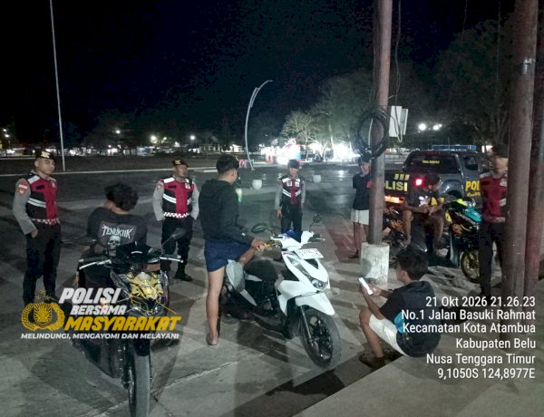 Hadirkan Rasa Aman untuk Masyarakat di Malam Hari, Tim Turjawali Samapta Polres Belu Intensifkan Patroli di Titik-titik ini