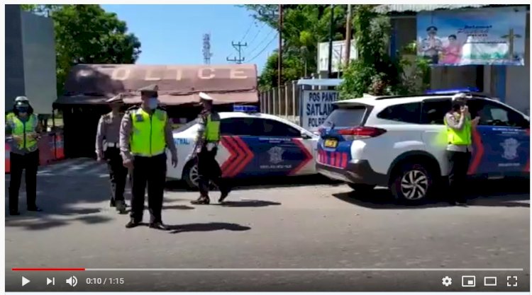 Turun Full di Jalan, Sat Lantas Polres Belu Minta Warga Tunda Mudik Agar Tidak Tertular Covid-19