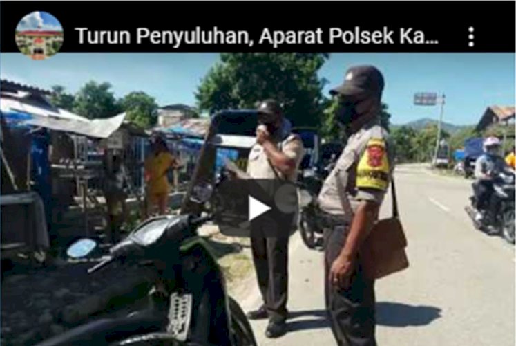 Video, Aparat Polsek Kakuluk Mesak Ajak Warga Dualaus Perangi Covid-19 dengan Cara ini