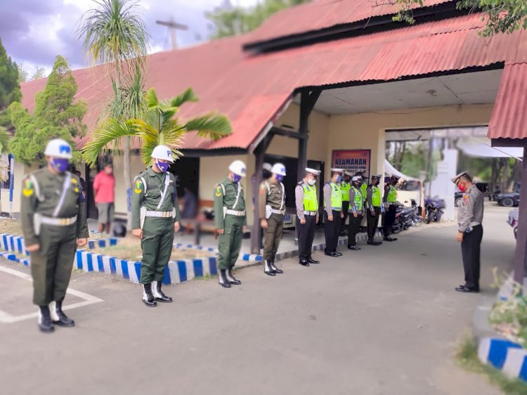 Ops Ketupat 2020, Patroli Gabungan TNI Polri di Belu Imbau Warga Tidak Mudik dan Jaga Jarak fisik