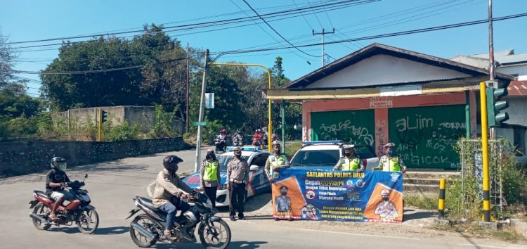 Jelang New Normal, Sat Lantas Polres Belu Gencar Imbau Warga Jalankan Protokol Kesehatan Cegah Covid-19